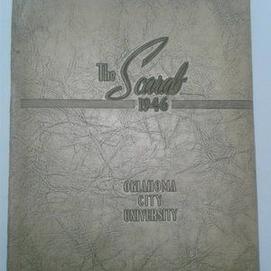 The Scarab 1946 Yearbook Oklahoma City University Vintage Collectible